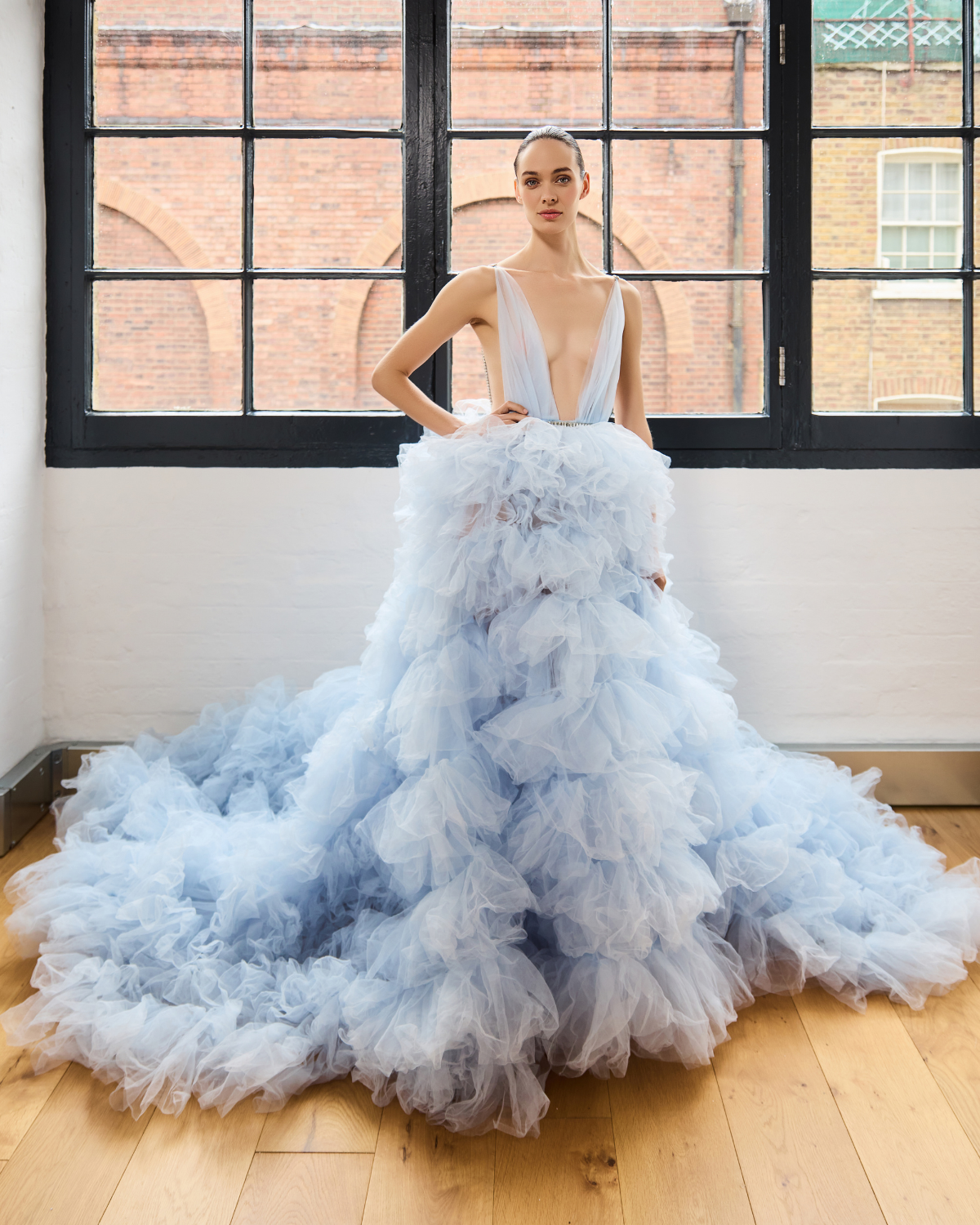 WEDDING DRESS, WEDDING GOWN, TULLE WEDDING DRESS, COLOUR WEDDING DRESS