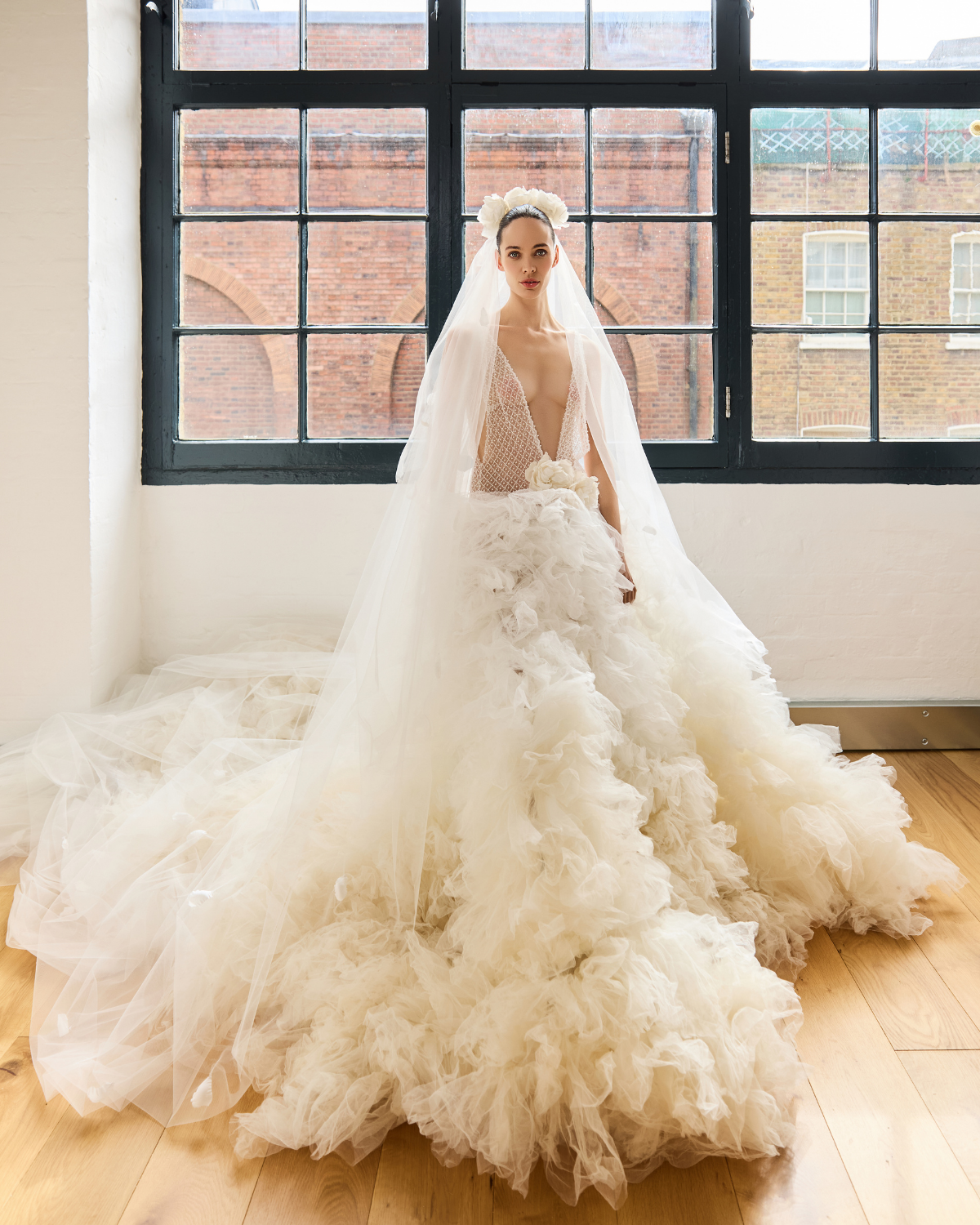 WEDDING DRESS, WEDDING GOWN, TULLE WEDDING DRESS, COLOUR WEDDING DRESS